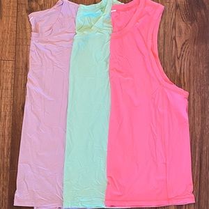 3 Lululemon Tanks size 12